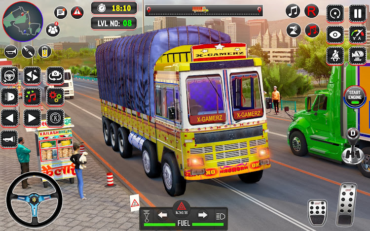 #7. Indian Truck Drive Truck Games (Android) By: X Gamerz