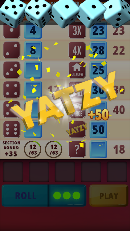 #8. Yatzy Classic - Dice Games (Android) By: Absolute Lucky Pig Games