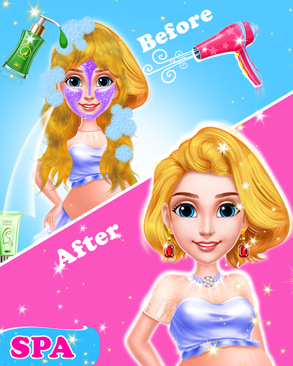 #8. Pregnant Mommy Salon Makeover (Android) By: Supergirl Game Studio