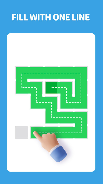 #8. 1 Line-Fill the blocks puzzle (Android) By: Shared Fun