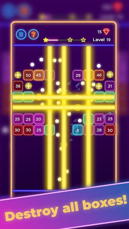 #3. Brick Breaker - Neon Bricks (Android) By: Roid Games