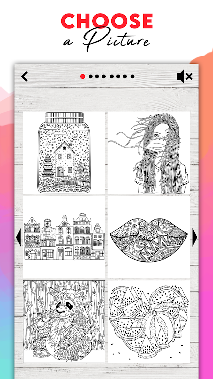 #5. Coloring for adults offline (Android) By: Girls Photo Editor