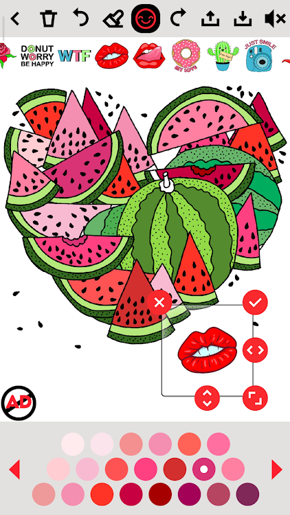 #7. Coloring for adults offline (Android) By: Girls Photo Editor