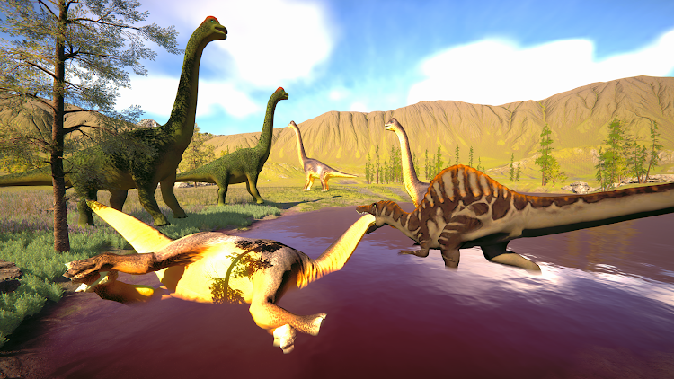 #2. Hungry Spinosaurus :Dino Games (Android) By: AsarGames