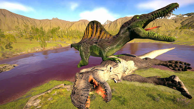 #5. Hungry Spinosaurus :Dino Games (Android) By: AsarGames