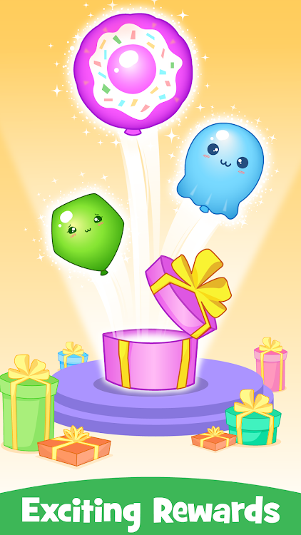 #3. Balloon Drop Merge Puzzle game (Android) By: PuzzlEasy Games - Simple Puzzles & Brain Games