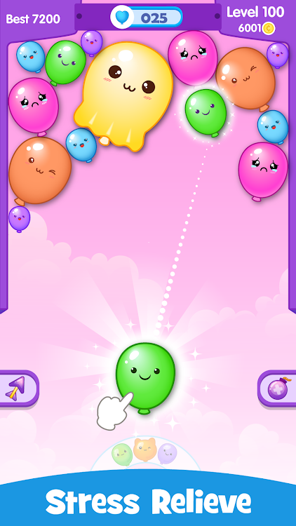 #4. Balloon Drop Merge Puzzle game (Android) By: PuzzlEasy Games - Simple Puzzles & Brain Games