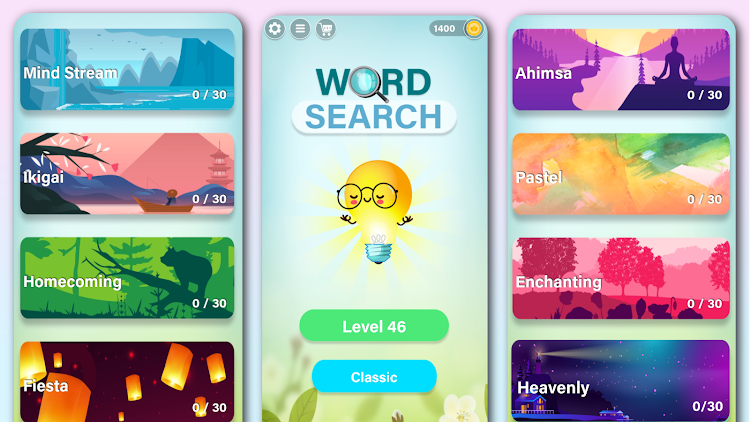 #3. Word Search Puzzle - Word Game (Android) By: PuzzlEasy Games - Simple Puzzles & Brain Games