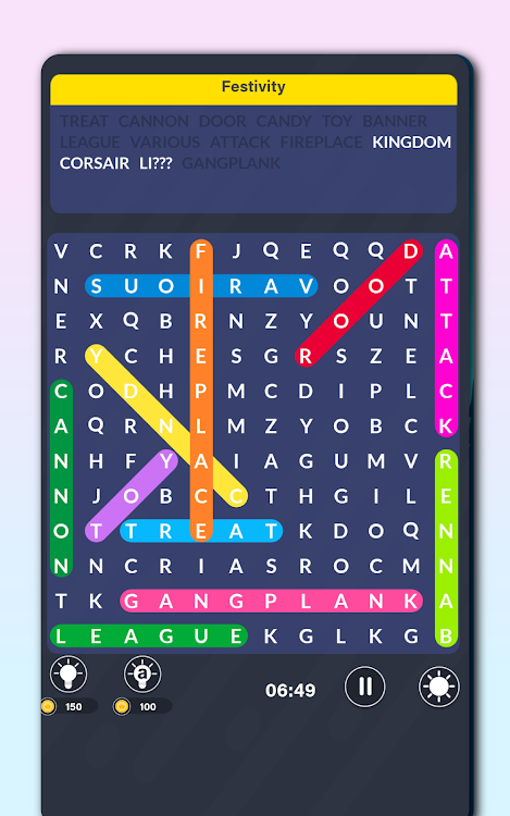 #5. Word Search Puzzle - Word Game (Android) By: PuzzlEasy Games - Simple Puzzles & Brain Games