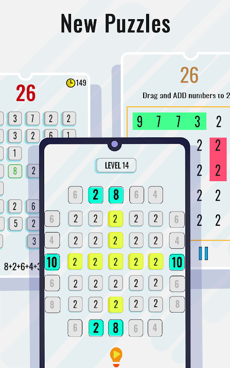 #2. Math Puzzles Game & Math Games (Android) By: PuzzlEasy Games - Simple Puzzles & Brain Games