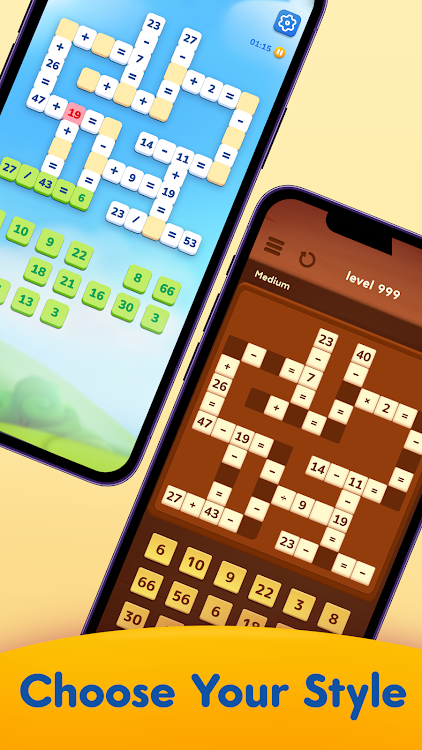 #3. Math Crossword — Number puzzle (Android) By: ZephyrMobile