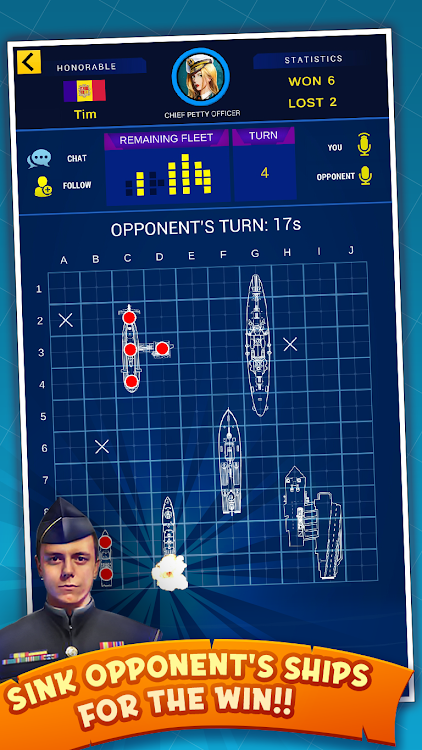 #2. Warship Battle (Android) By: Yash Games