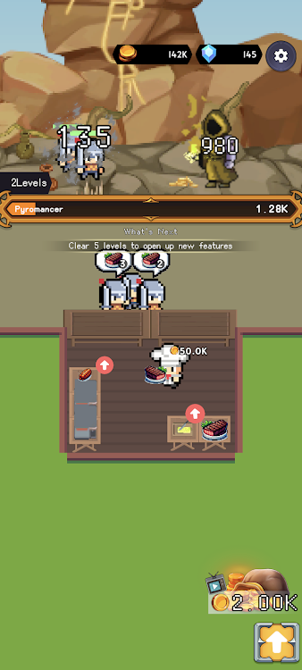 #7. Restaurant in Dungeon Cooking (Android) By: Snack Games Studio