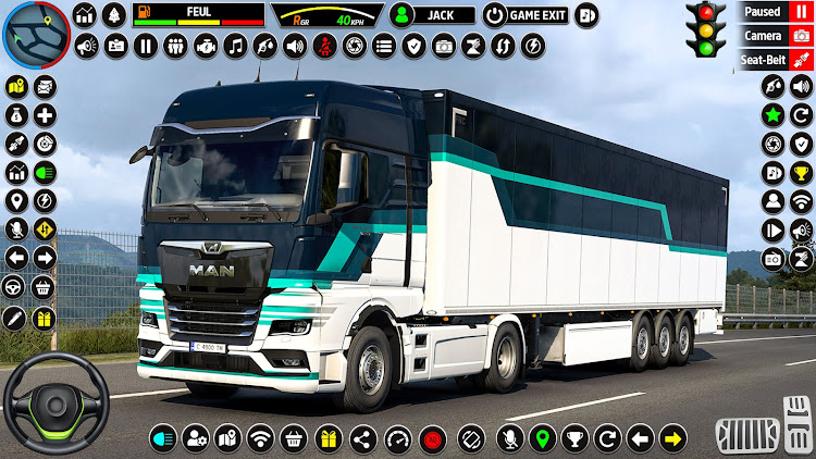 #8. US Truck Driving 3D Truck Game (Android) By: Games Tooist