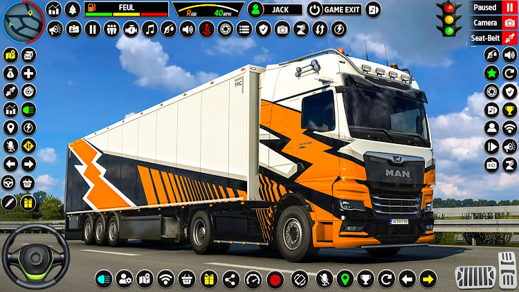 #9. US Truck Driving 3D Truck Game (Android) By: Games Tooist