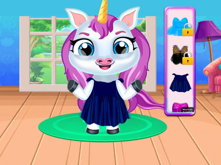 #7. Baby Unicorn - Anime Pet Games (Android) By: Petdragon Inc