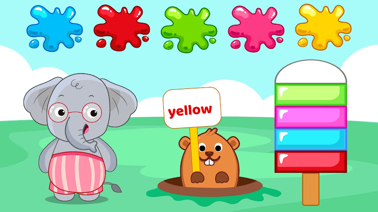 #9. Colors Learning Toddler Games (Android) By: GunjanApps Studios