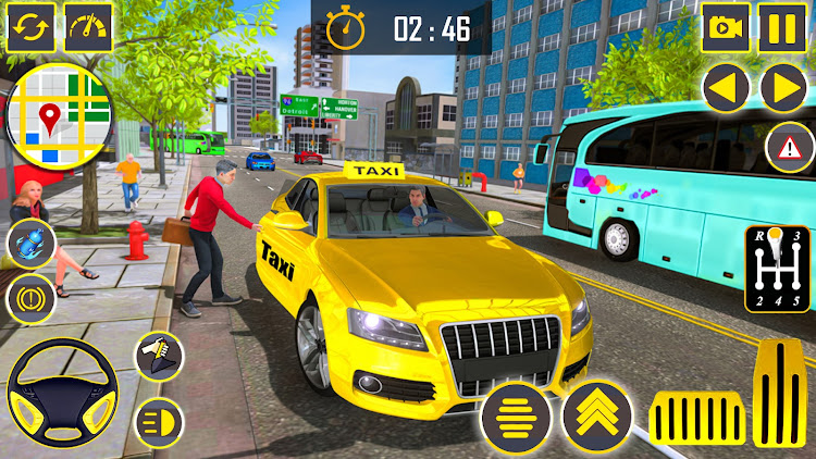 #2. US Taxi Simulator : Car Games (Android) By: MR360 Gaming Studio