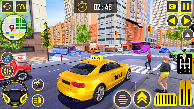 #3. US Taxi Simulator : Car Games (Android) By: MR360 Gaming Studio