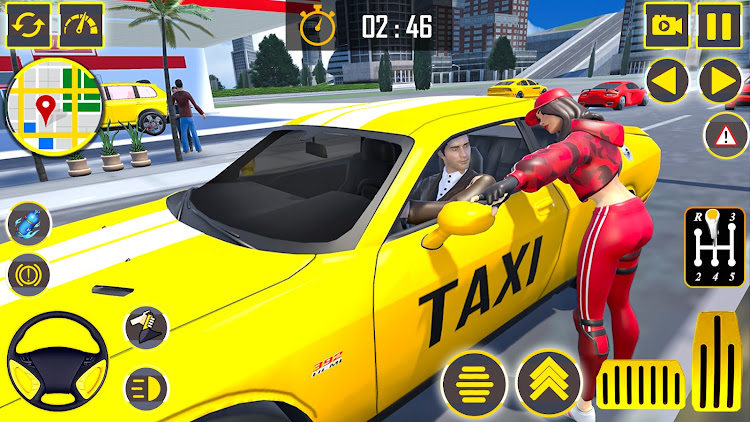 #4. US Taxi Simulator : Car Games (Android) By: MR360 Gaming Studio