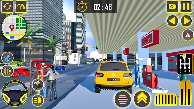 #6. US Taxi Simulator : Car Games (Android) By: MR360 Gaming Studio