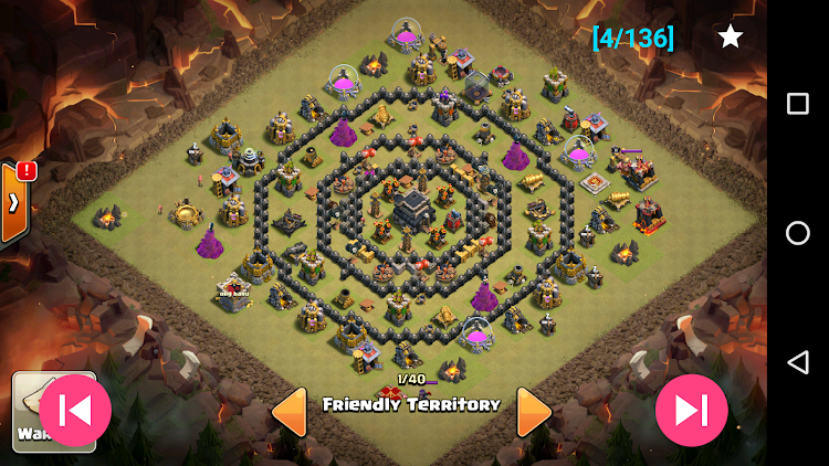 #2. War layouts for Clash of Clans (Android) By: Aries Y Software