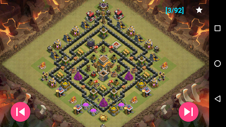 #6. War layouts for Clash of Clans (Android) By: Aries Y Software