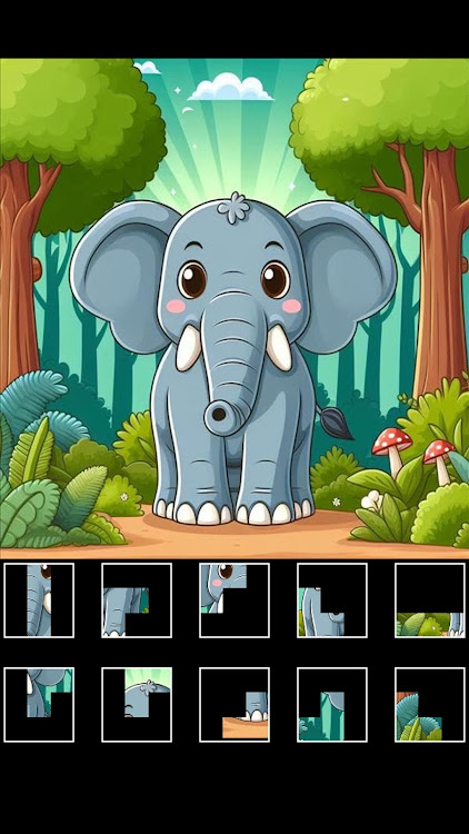 #3. Jigsaw Animals (Android) By: Casual Games by Arieshgs