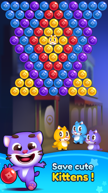 #3. Bubble Shooter - Kitten Games (Android) By: Bubble Shooter @ MadOverGames