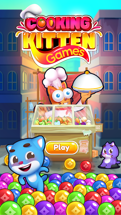 #4. Bubble Shooter - Kitten Games (Android) By: Bubble Shooter @ MadOverGames