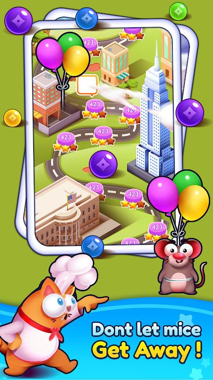 #6. Bubble Shooter - Kitten Games (Android) By: Bubble Shooter @ MadOverGames