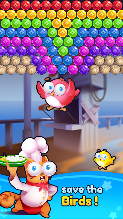 #7. Bubble Shooter - Kitten Games (Android) By: Bubble Shooter @ MadOverGames