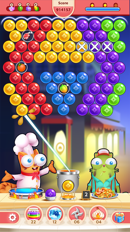 #8. Bubble Shooter - Kitten Games (Android) By: Bubble Shooter @ MadOverGames