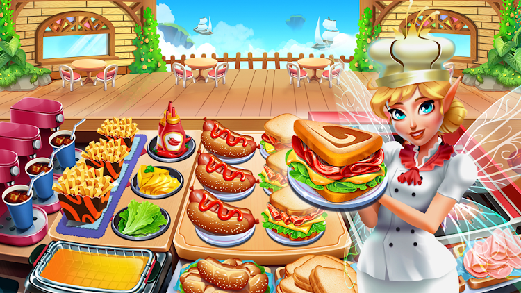 #2. Cooking Fairy: Food Games (Android) By: AdOne Ltd