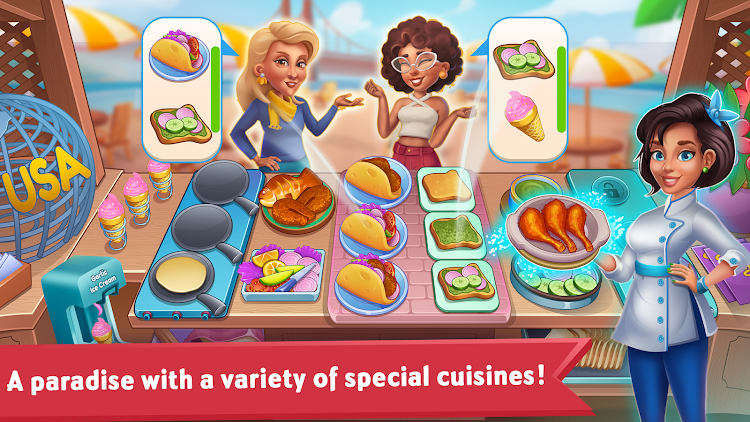 #2. Cooking Kingdom: Cooking Games (Android) By: UVTechnoLab