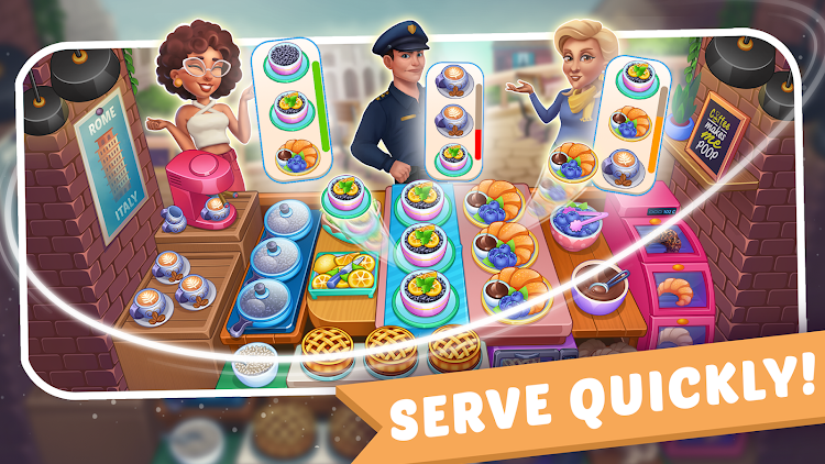 #3. Cooking Kingdom: Cooking Games (Android) By: UVTechnoLab