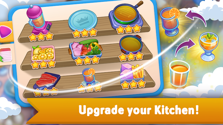 #6. Cooking Kingdom: Cooking Games (Android) By: UVTechnoLab