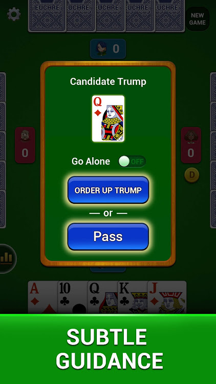 #5. Euchre - Card Game Offline (Android) By: ChillMinds Games