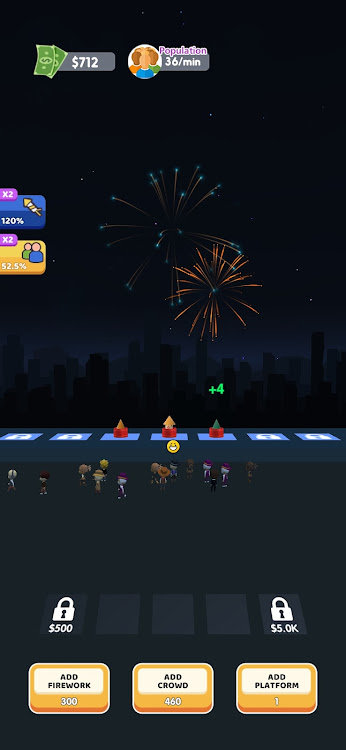 #3. Firework Sky (Android) By: Hyper casual go go