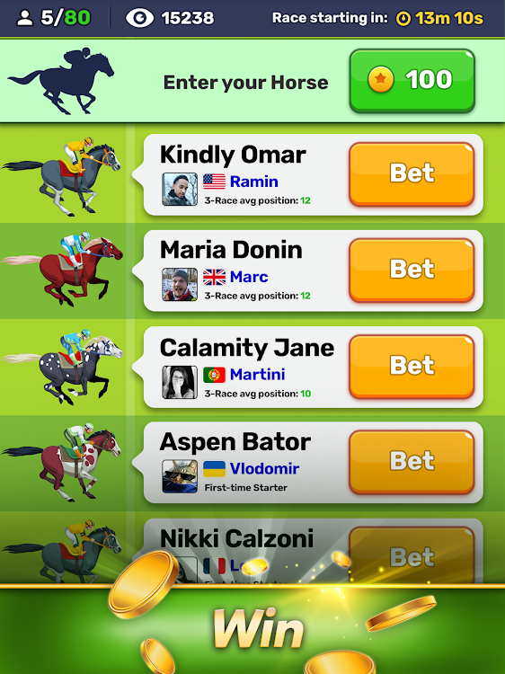 #9. Horse Racing Hero: Riding Game (Android) By: Miniclip.com