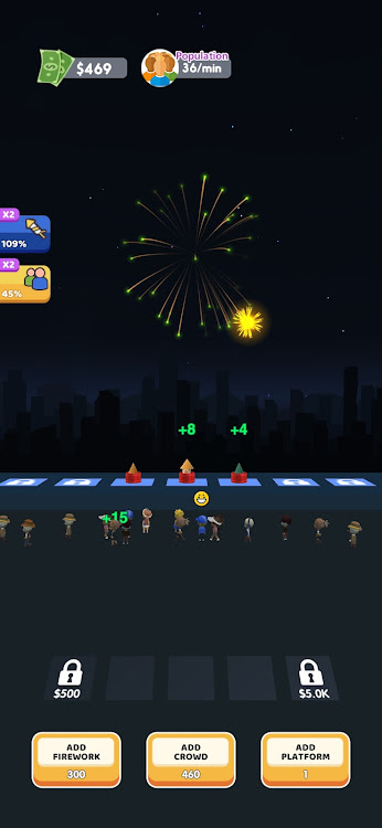 #9. Firework Sky (Android) By: Hyper casual go go