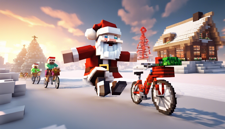 #2. Santa Bike Master (Android) By: Mirai Games