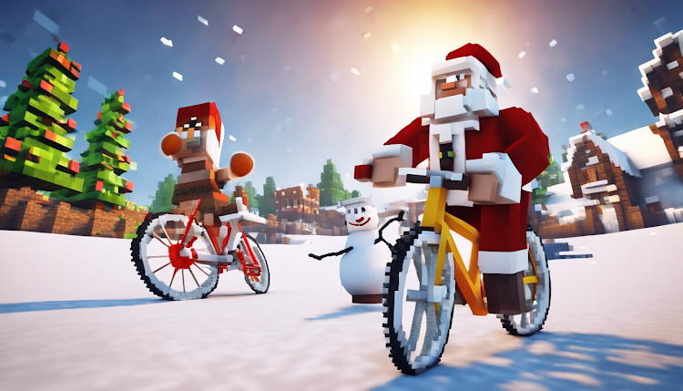 #4. Santa Bike Master (Android) By: Mirai Games