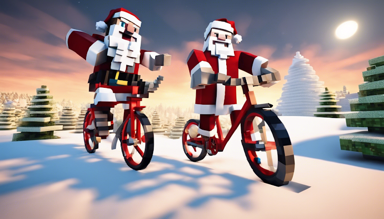 #6. Santa Bike Master (Android) By: Mirai Games