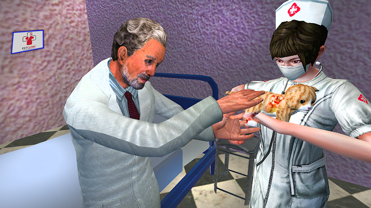 #4. Animal Hospital Pet Life 3D (Android) By: 17th Game Street