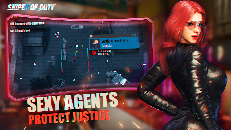 #3. Sniper of Duty:Sexy Agent Spy (Android) By: JoyMore Inc