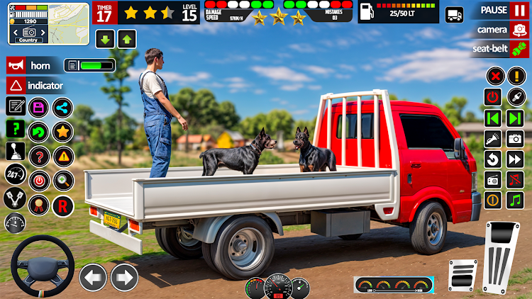 #3. Farm Animal Cargo Truck 3d (Android) By: Games Garage