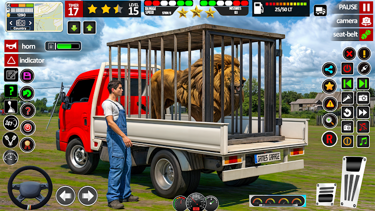 #4. Farm Animal Cargo Truck 3d (Android) By: Games Garage