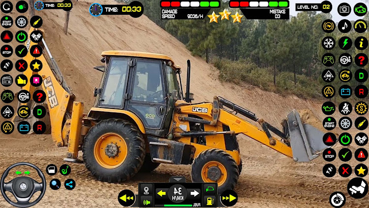 #4. Real Snow Excavator - JCB (Android) By: Games Coder