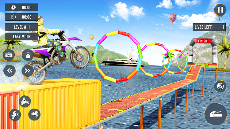 #6. Epic Moto Stunt Challenge (Android) By: Game Dot Studio